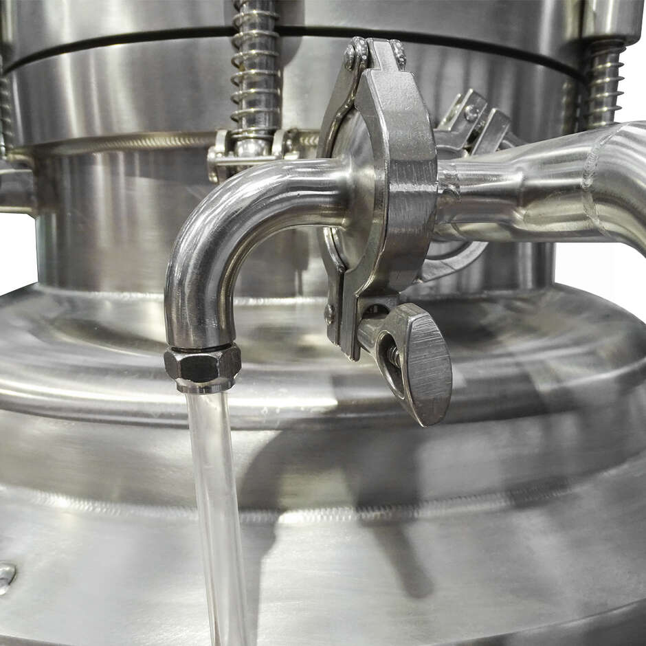 Isobarer Gekühlter Edelstahltank 100 liter - 60° Konische  Boden